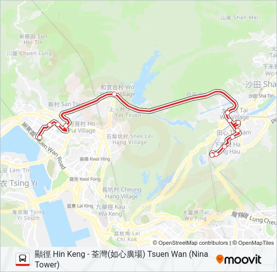 46S Bus Line Map