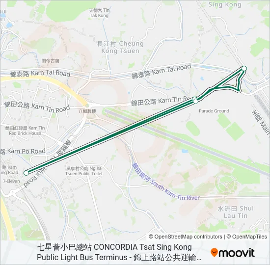 608S Bus Line Map