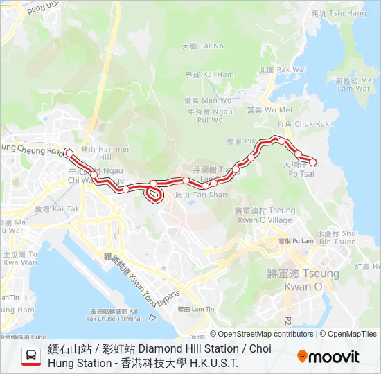 91P Bus Line Map