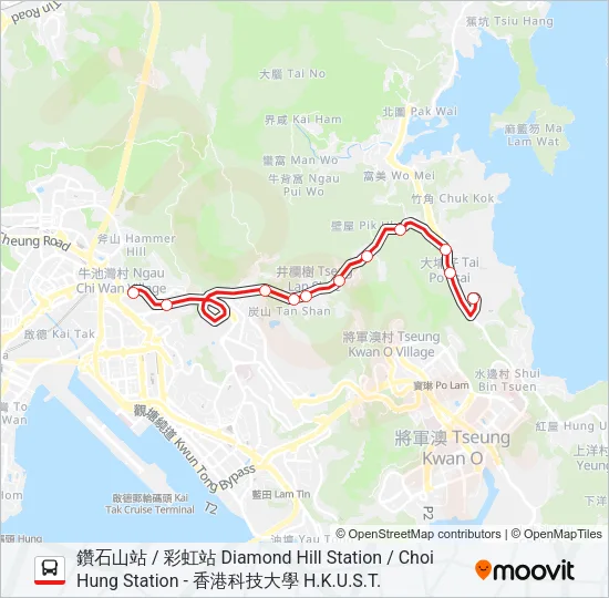 91P Bus Line Map