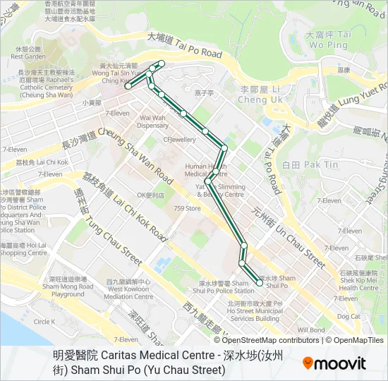 75S Bus Line Map