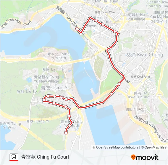49A Bus Line Map