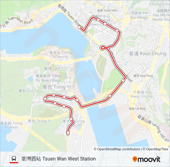 49A Bus Line Map