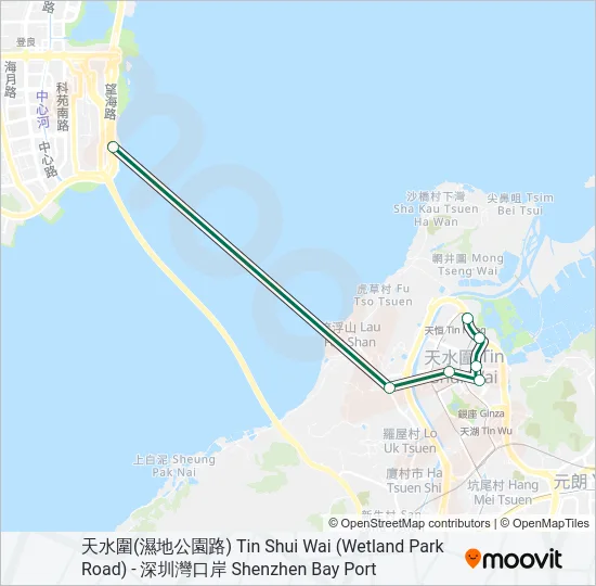 618B Bus Line Map