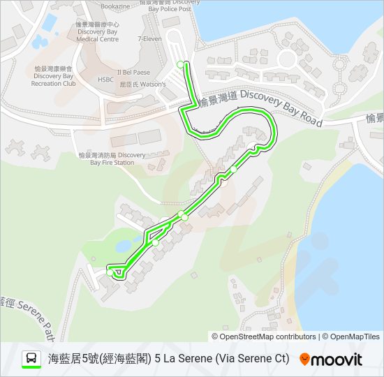 巴士5的線路圖