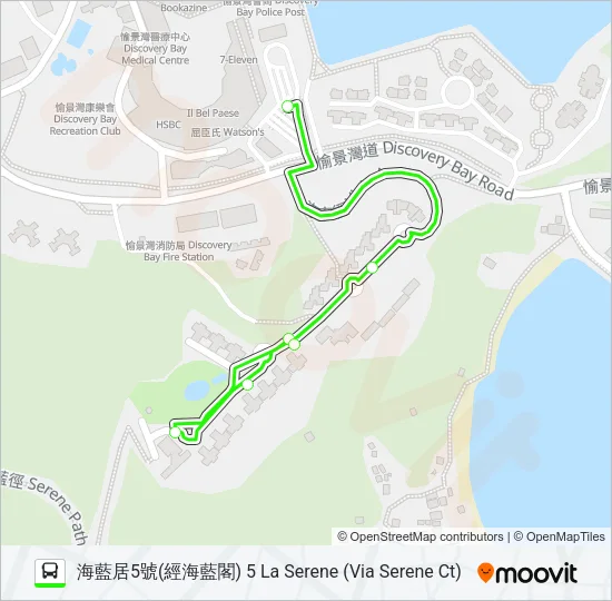 巴士5的線路圖