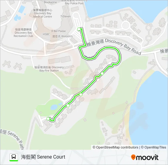 5 Bus Line Map