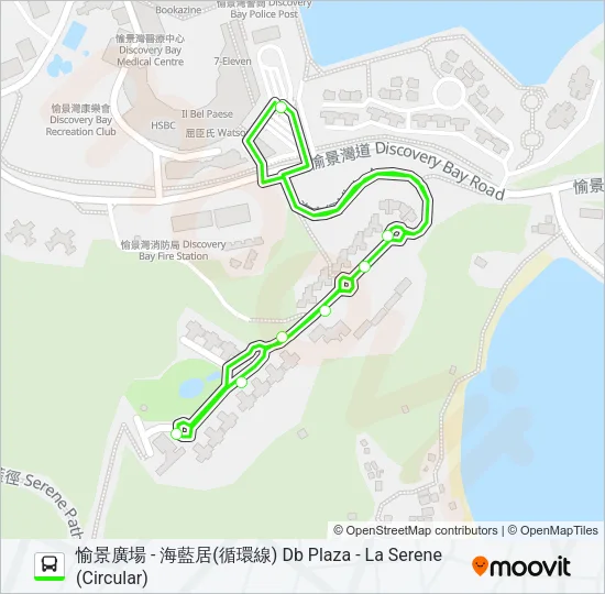 5 Bus Line Map