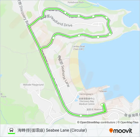 6 Bus Line Map