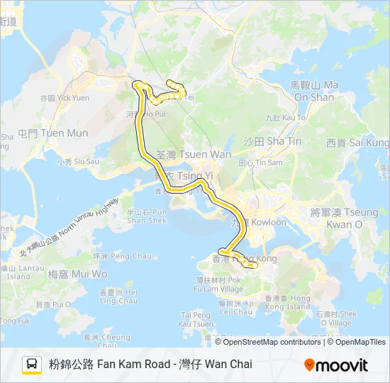 NR917 Bus Line Map