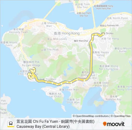 38S Bus Line Map