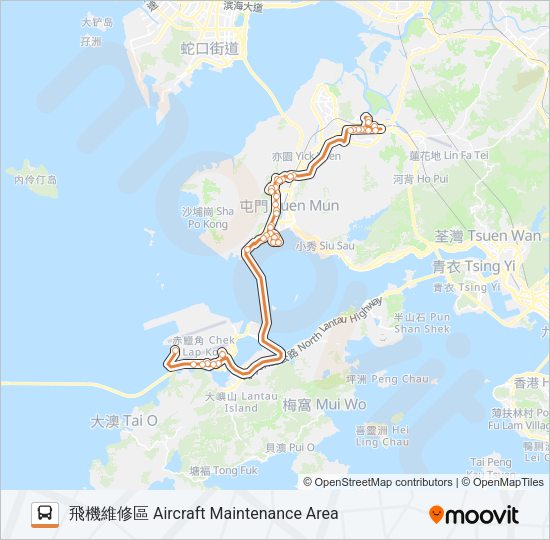 E36C Bus Line Map