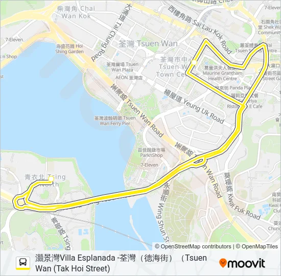 NR406 Bus Line Map