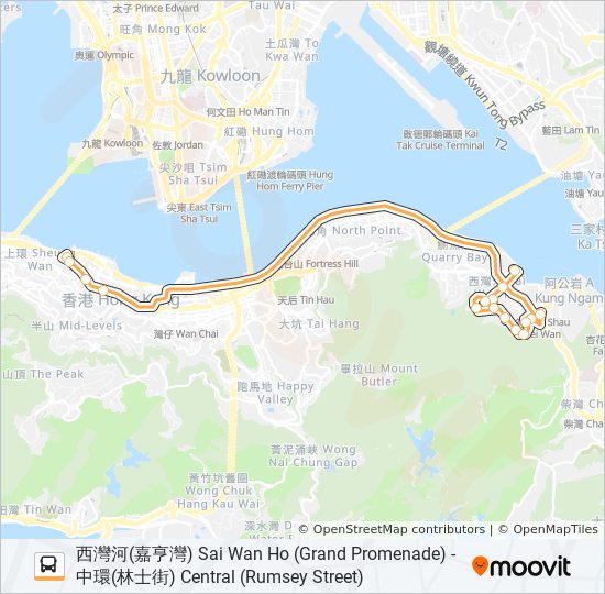 720X bus Line Map 720X bus Line Map