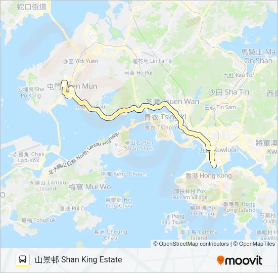 NR700 Bus Line Map