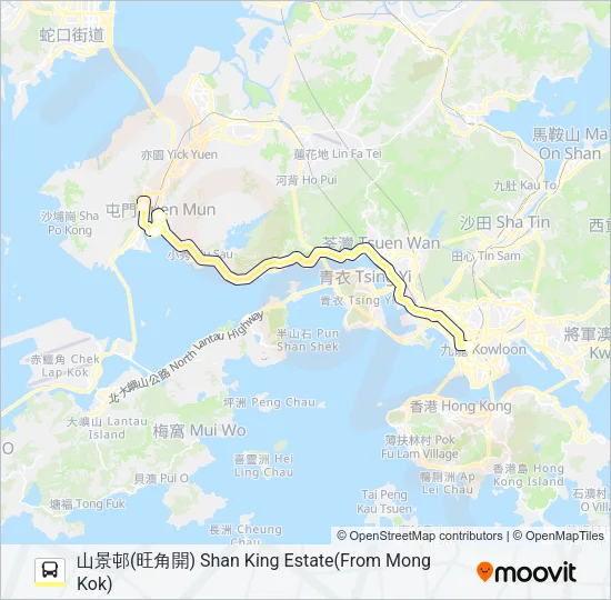 NR700 Bus Line Map