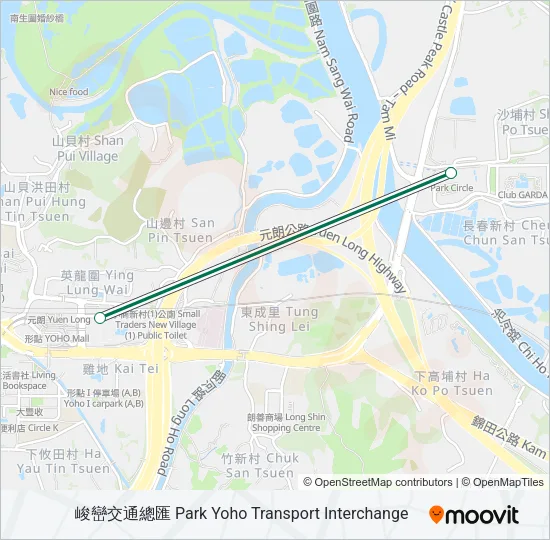 624 Bus Line Map