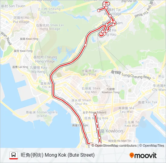 81X Bus Line Map