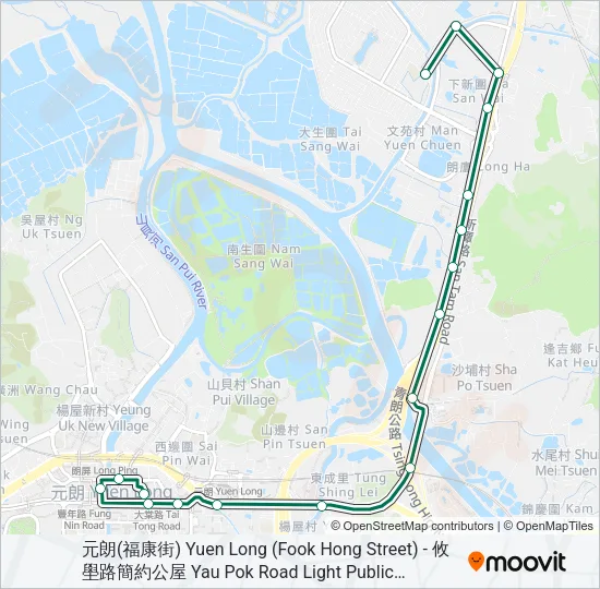 36A Bus Line Map