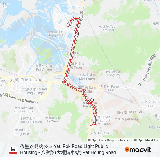 268 Bus Line Map