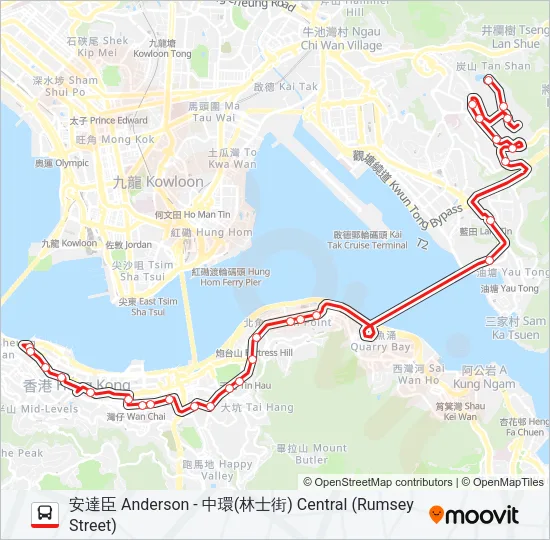 600 Bus Line Map