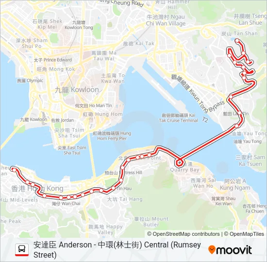 600 Bus Line Map