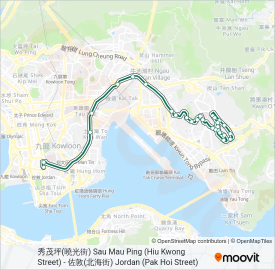 91 Bus Line Map