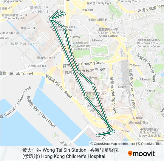 88A Bus Line Map
