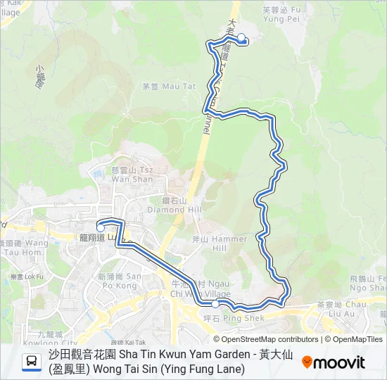 NR806 Bus Line Map
