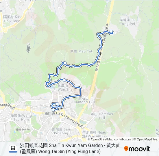 NR806 Bus Line Map