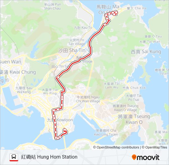 87C Bus Line Map