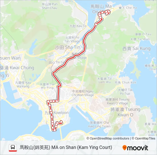 87C Bus Line Map