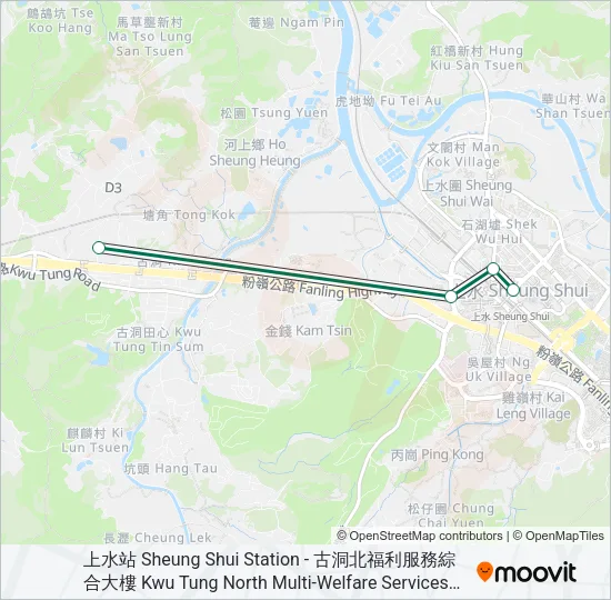 508 Bus Line Map