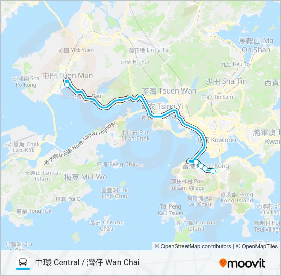 NR711 Bus Line Map