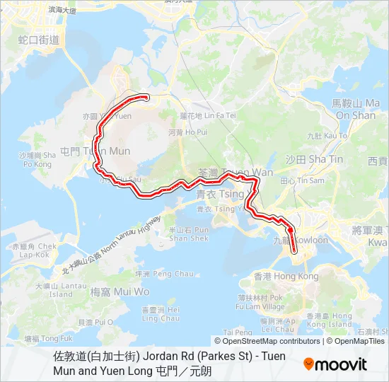 AN8 Bus Line Map