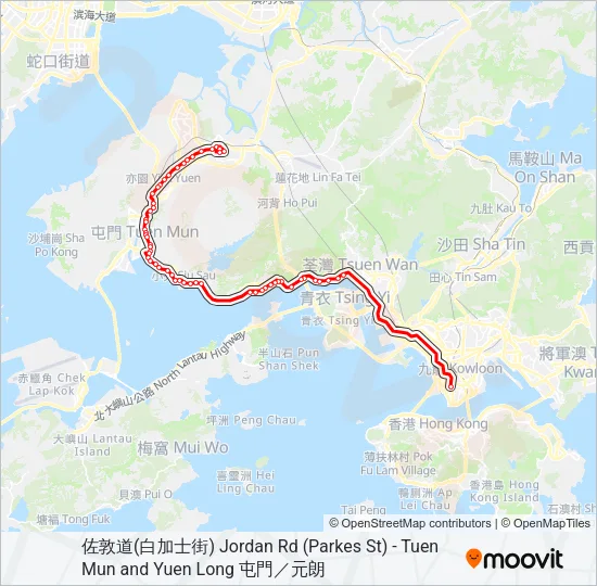AN8 Bus Line Map