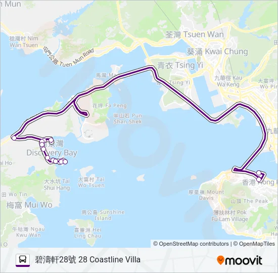 DB08R Bus Line Map