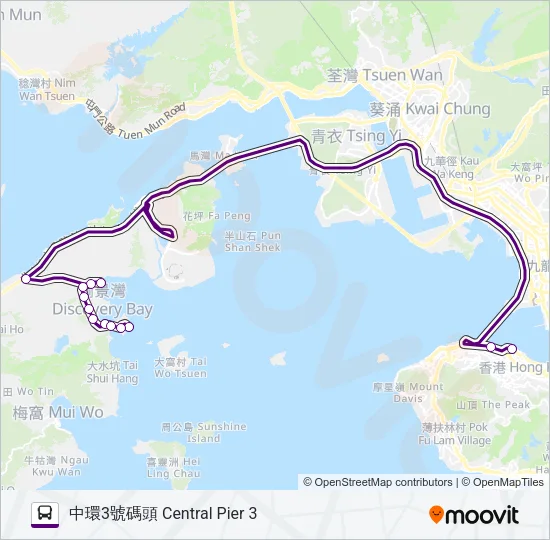 DB08R Bus Line Map