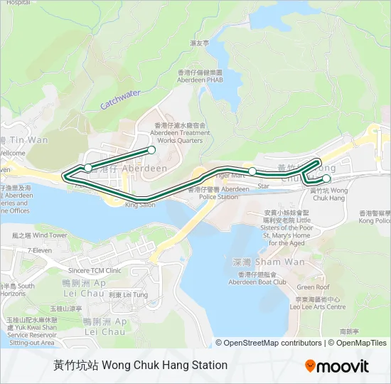 巴士N4M的線路圖