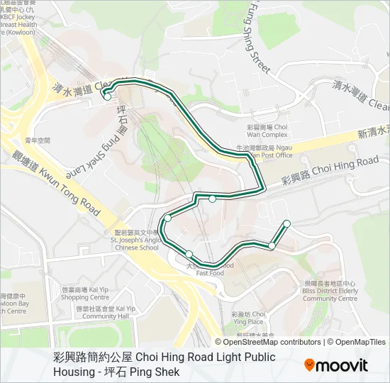 83B Bus Line Map