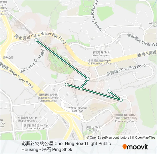 83B Bus Line Map
