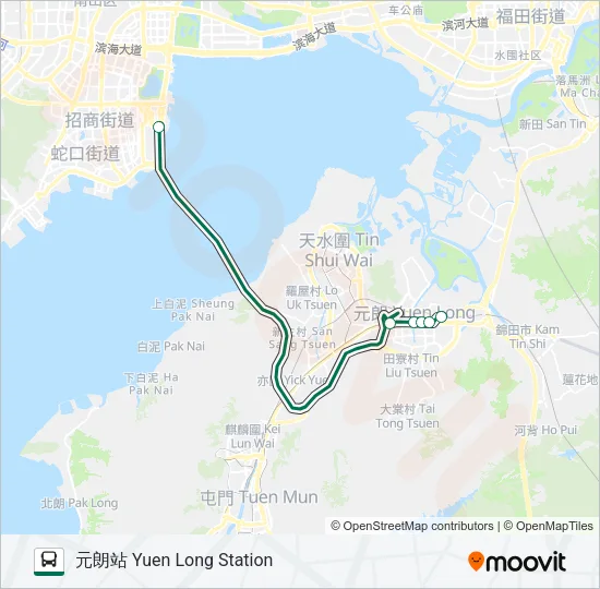 XB2 Bus Line Map