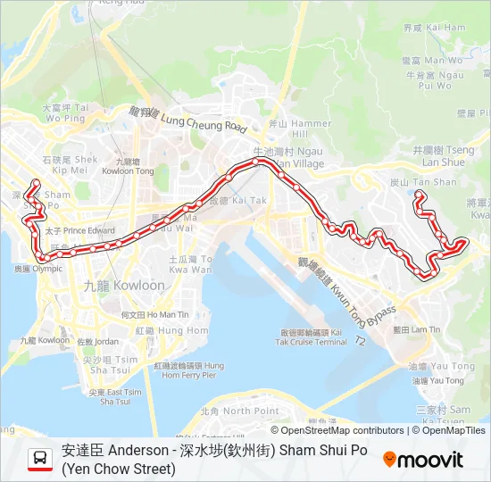13 Bus Line Map