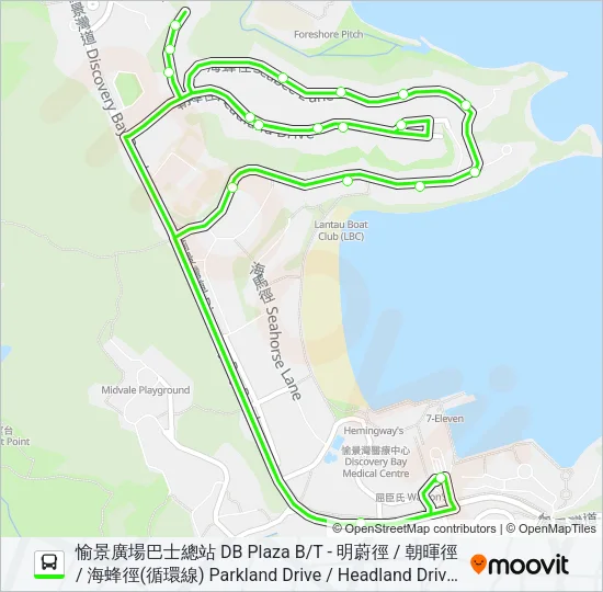 1/6 Bus Line Map