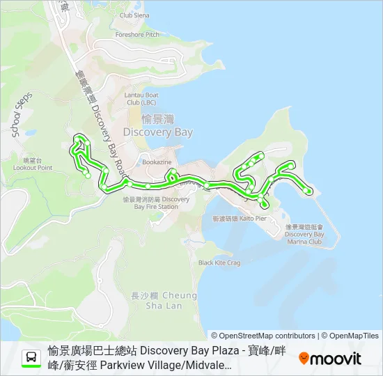 N3/2/7/8 Bus Line Map