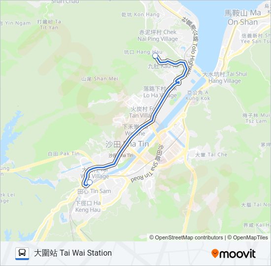 巴士NR839的線路圖