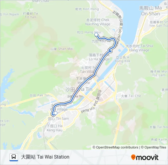 NR839 Bus Line Map