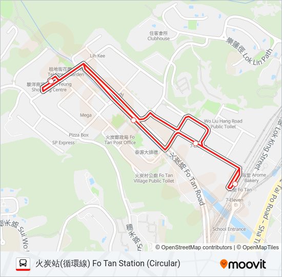 285A bus Line Map