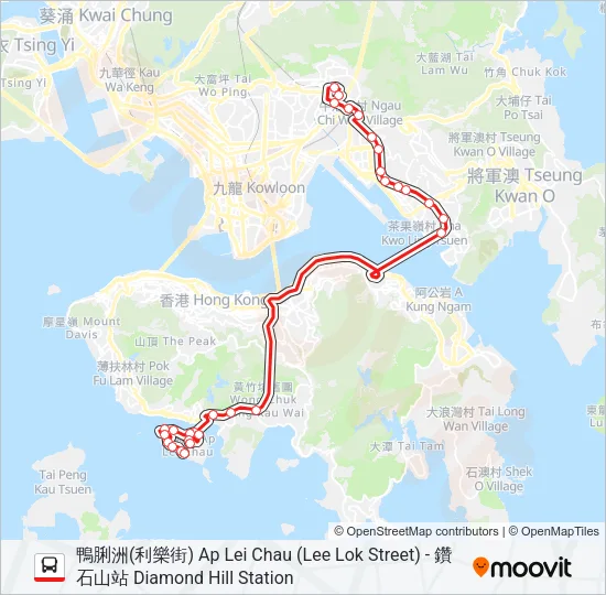 671X Bus Line Map