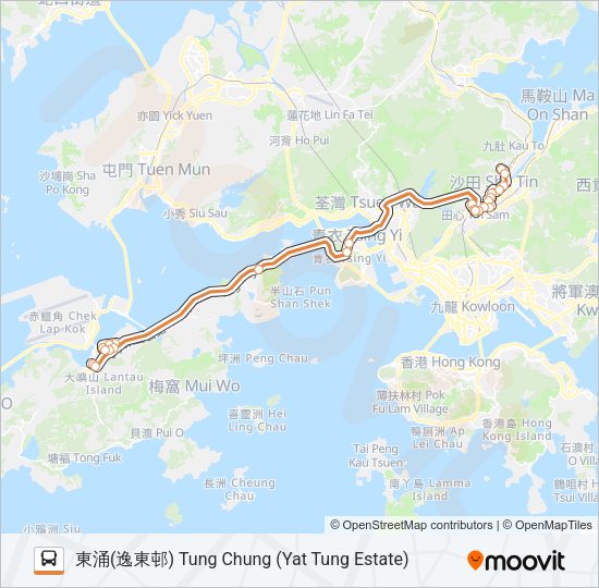 巴士E42P的線路圖